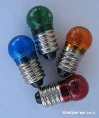 Color E10 Miniature Light bulbs
