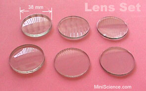 Lens Set, 38-mm diameter, Set of 6